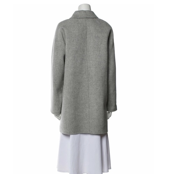 NWT Theory Clean Caban Wool Zipper Coat in Grey Melange New Divide 2 - Picture 3 of 8